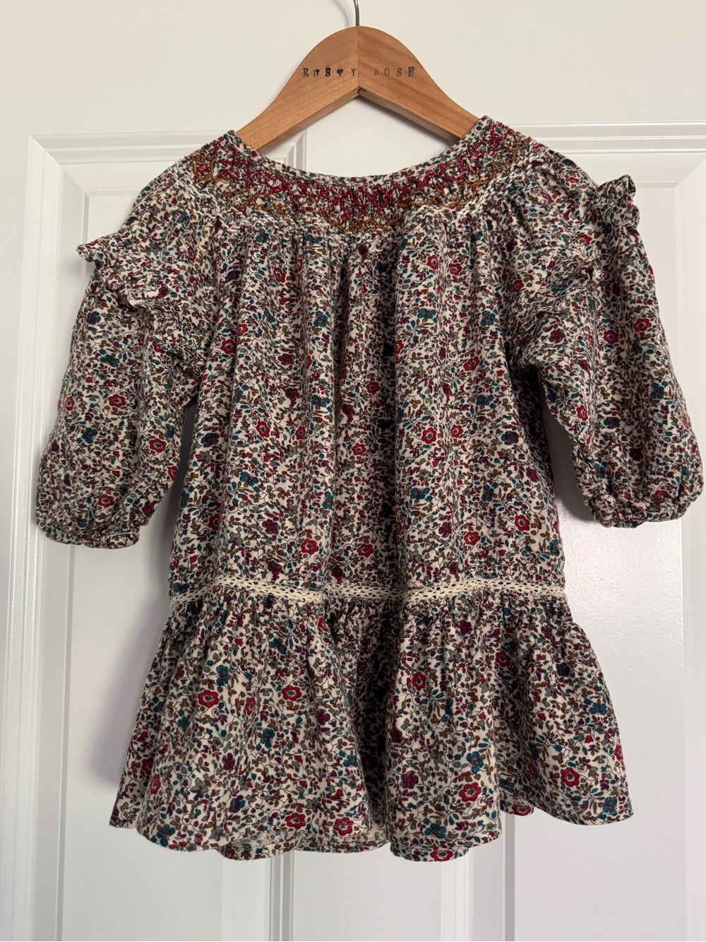 Zara Floral Smocked Dress